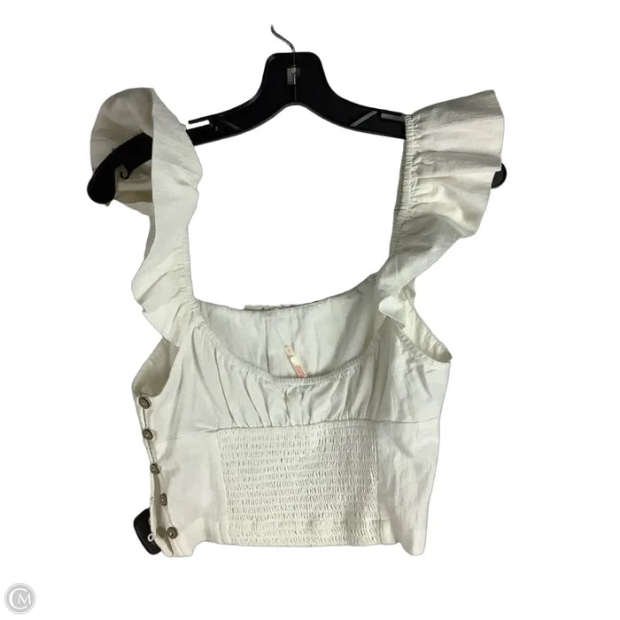 Top Sleeveless By Free People In Cream, Size: S