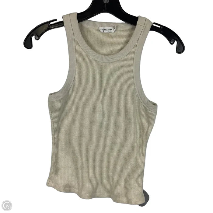 Top Sleeveless By Good American In Cream, Size: 2
