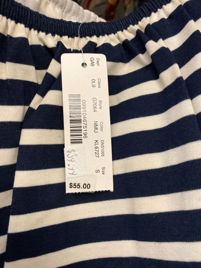 Top Sleeveless By J. Crew In Striped Pattern, Size: S