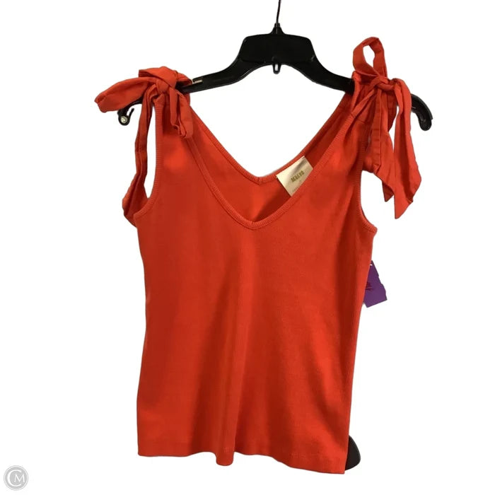 Top Sleeveless By Maeve In Orange, Size: S