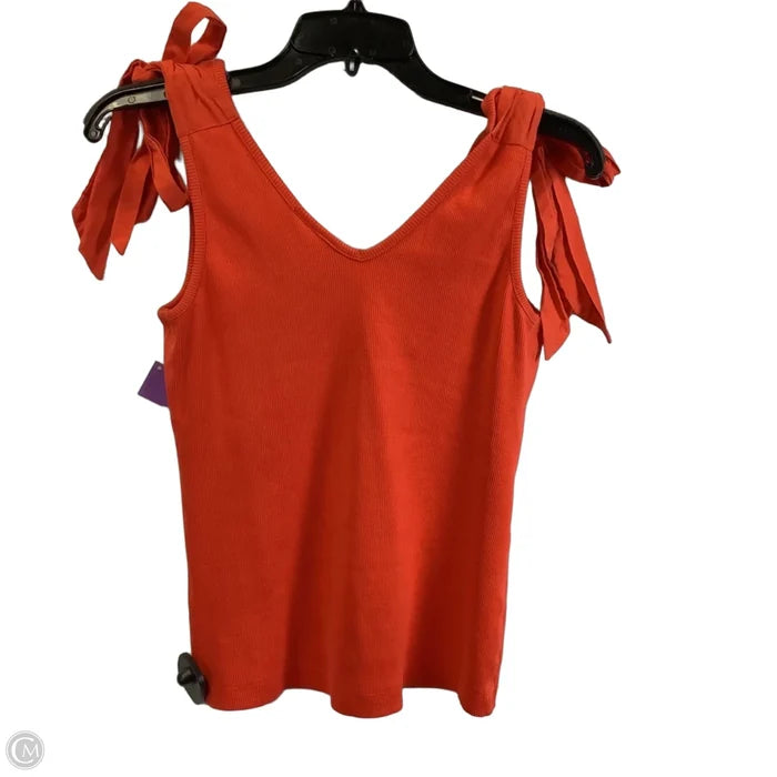 Top Sleeveless By Maeve In Orange, Size: S