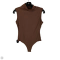 Top Sleeveless By Pumiey In Brown, Size: M