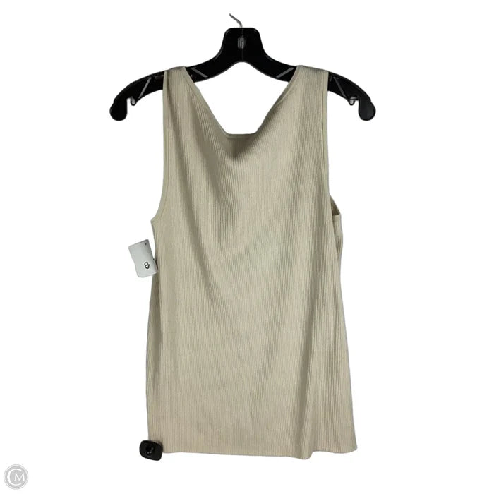 Top Sleeveless Designer By St. John In Beige, Size: L
