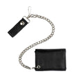 Tri-Fold Wallet W/Chain: Features:

12" Detachable Chain
6 Page Picture Insert
Credit Card Slot
2 Pockets
Dimensions- 4