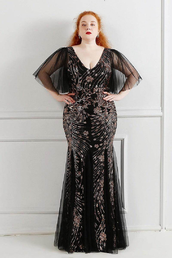 Trumpet-Mermaid Floor Length Evening Dress 646833729061 - COCOMELODY