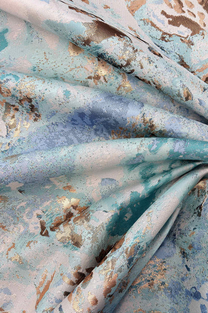 Trumpet-Mermaid Floor Length Jacquard Mother of the Bride Dress CM0419