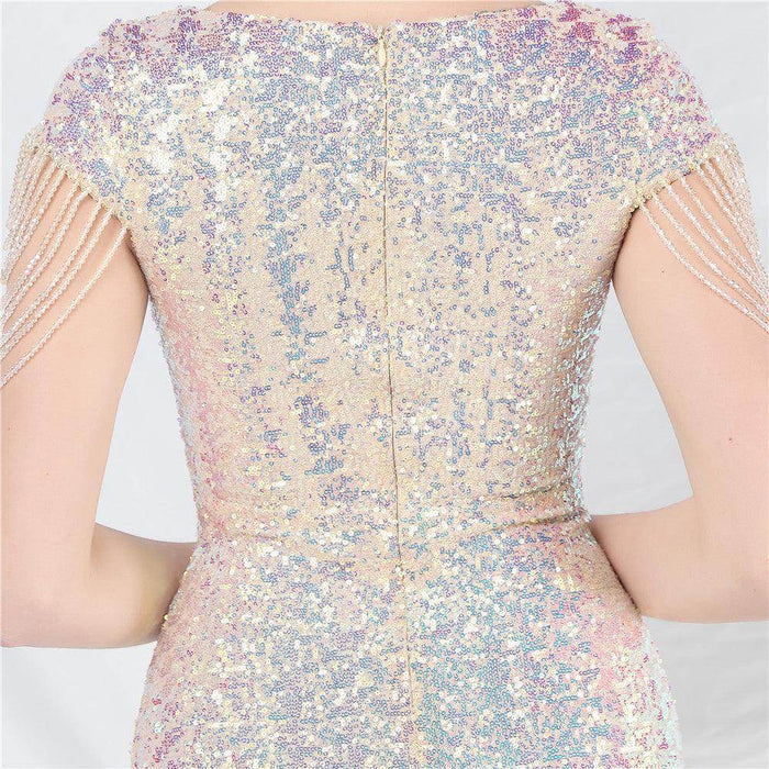 Trumpet-Mermaid Floor Length Sequins Dress 798985229504 - COCOMELODY
