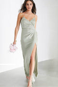 Trumpet-Mermaid Maxi Elastic Silk like Satin Bridesmaid Dress 640890117344 - COCOMELODY