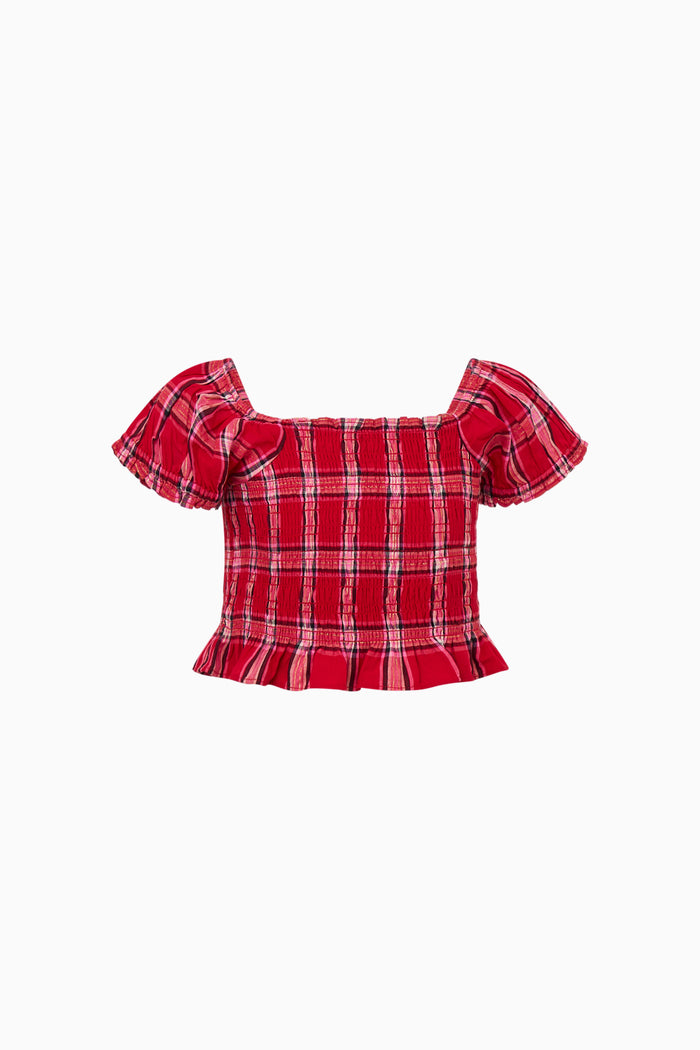 Tween Fabielle Tartan Top