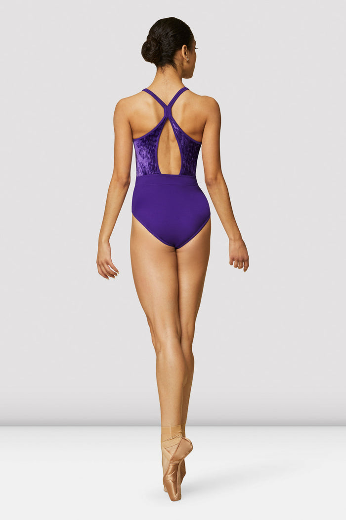 Tween Nakita Velvet High Neck Leotard - BLOCH US
