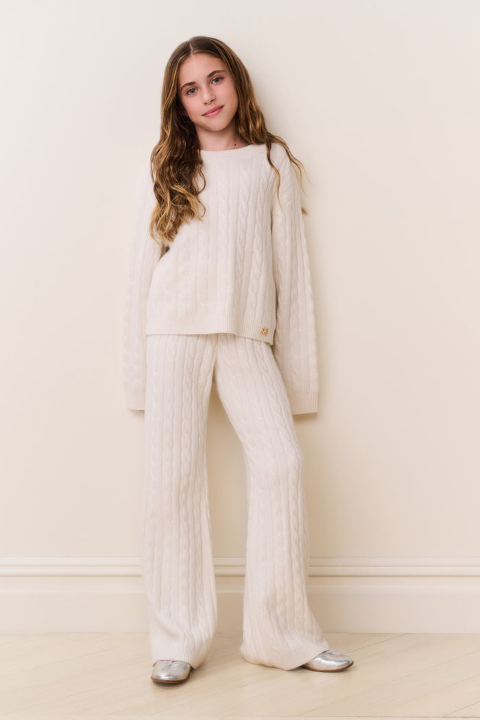 Tween Shalley Pant Cable Knit Pants