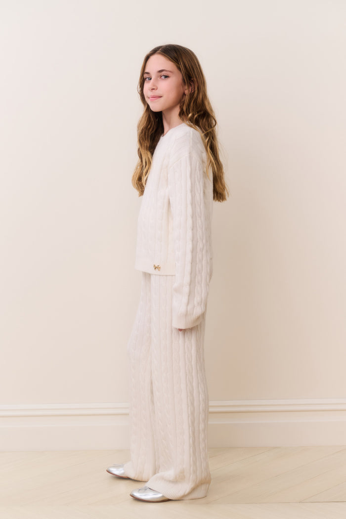 Tween Shalley Pant Cable Knit Pants