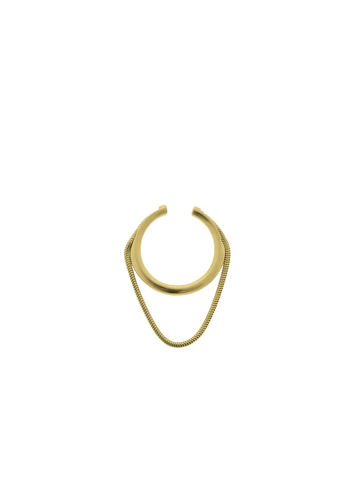 Earrings Maggoosh Twinkler Ear Cuff Sterling Silver Gold Plated O/S Apoella