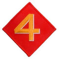 USMC 4th Div: EagleEmblems PM1289 Patch-Usmc,04TH DIV (3'')