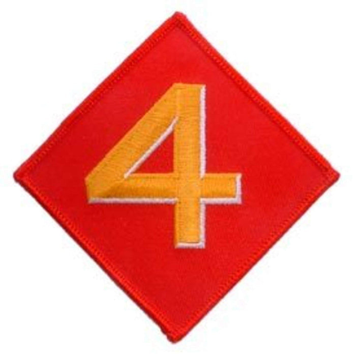 USMC 4th Div: EagleEmblems PM1289 Patch-Usmc,04TH DIV (3'')