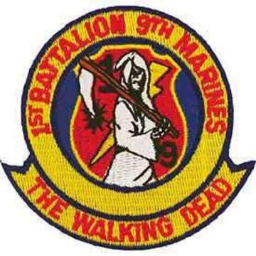 USMC The Walking Dead: EagleEmblems PM1276 Patch-USMC,The Walking DE (3-3/8'')