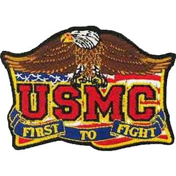 USMC,1st To Fight Patch: EagleEmblems PM1147 Patch-USMC,First to Fight (3