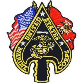 USMC,Spade,Flags