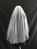 Veil 100: Cut edge veil fingertip length 1 tier