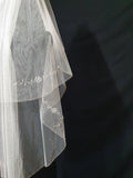 Veil 320misc: Fingertip beaded edge 2 tier