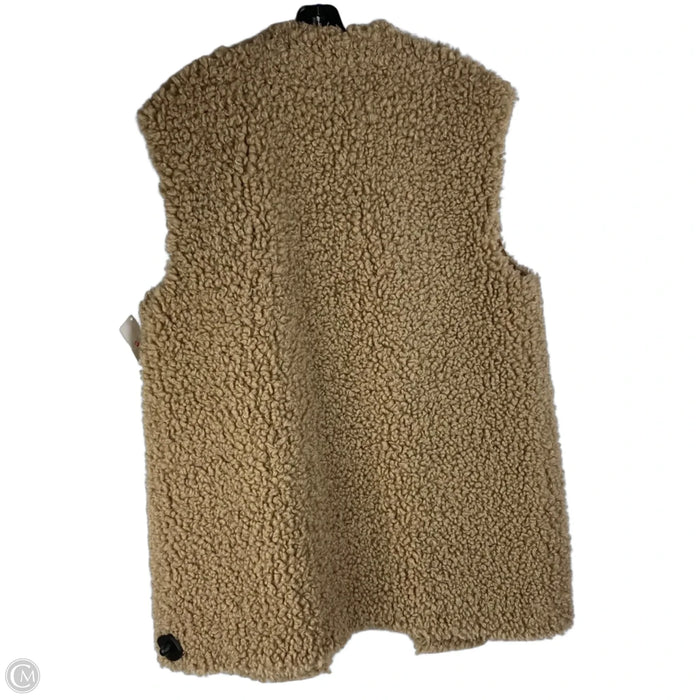 Vest Faux Fur & Sherpa By Anthropologie In Brown, Size: 10