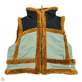 Vest Faux Fur & Sherpa By Free People In Black & Green, Size: S