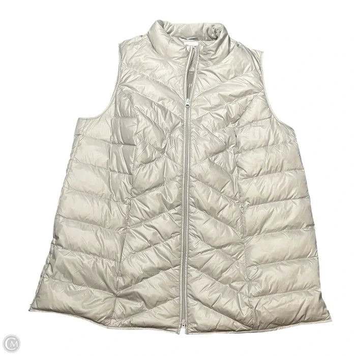 Vest Puffer & Quilted By J. Jill In Grey, Size: 2x