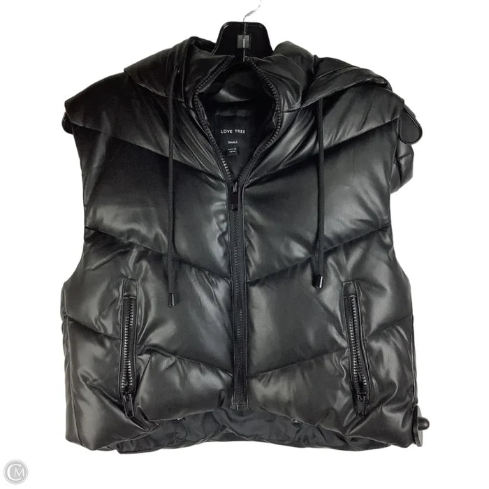 Vest Puffer & Quilted By Love Tree In Black, Size: S