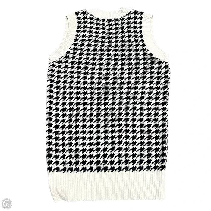 Vest Sweater By Abercrombie And Fitch In Black & White, Size: S