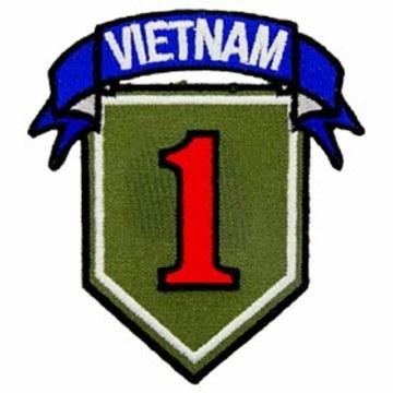 Vietnam 001ST Div Patch: EagleEmblems PM0795 Patch-Vietnam,001ST DIV