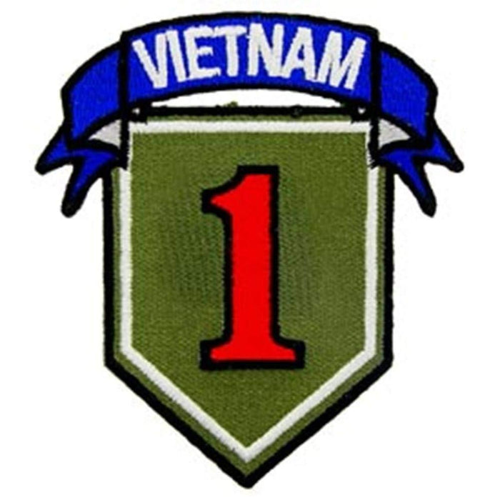 Vietnam 001ST Div Patch: EagleEmblems PM0795 Patch-Vietnam,001ST DIV