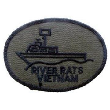 Vietnam River Rats Patch: EagleEmblems PM0019 Patch-Vietnam,River Rats (Subdued) (3'')Perfect Purchase for a Gift