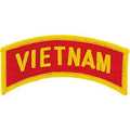Vietnam Tab Patch: EagleEmblems PM0865 Patch-Vietnam,Tab (Subdued) (1x3