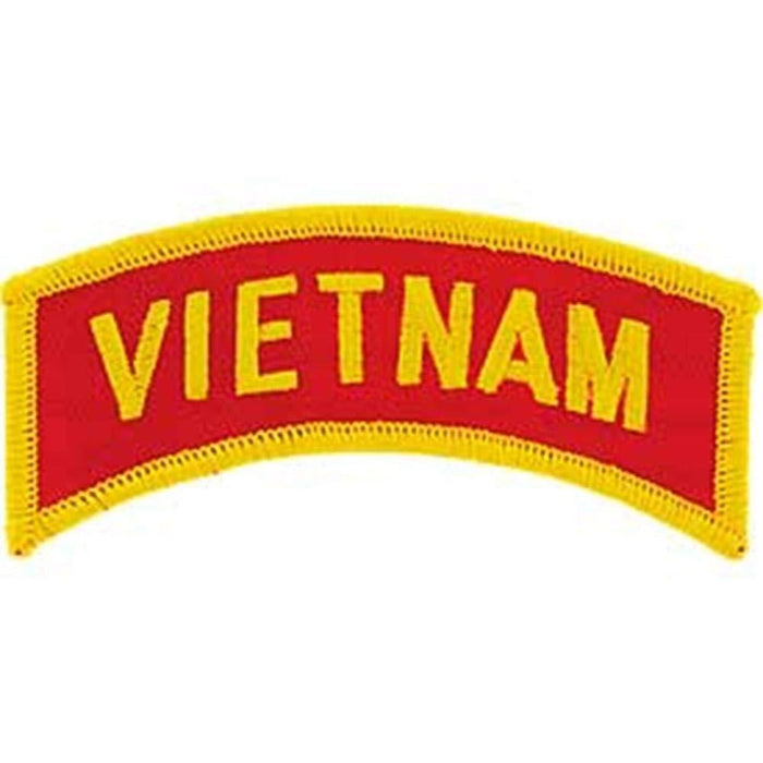 Vietnam Tab Patch: EagleEmblems PM0865 Patch-Vietnam,Tab (Subdued) (1x3