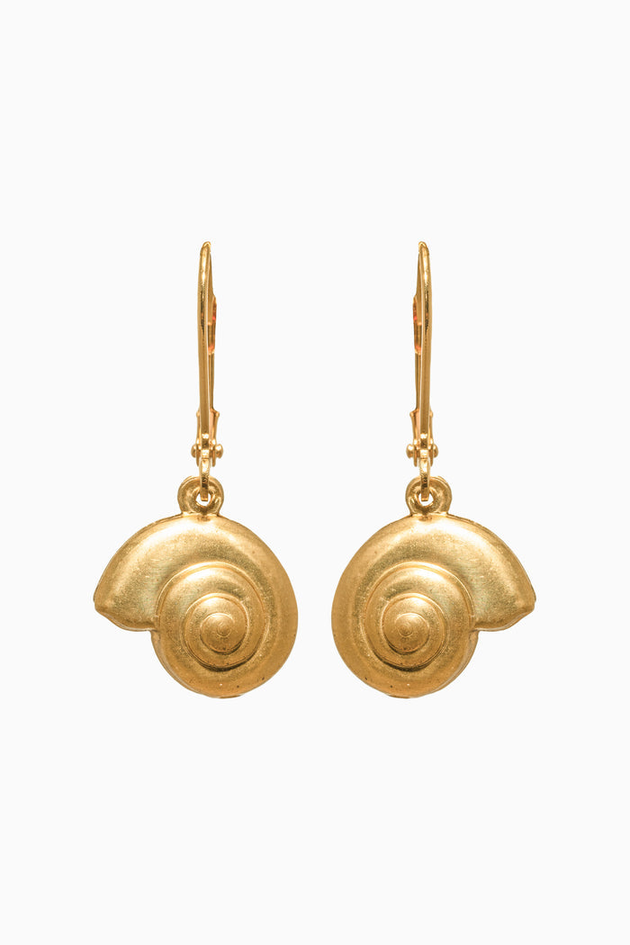 We Dream In Colour Round Shell Earrings