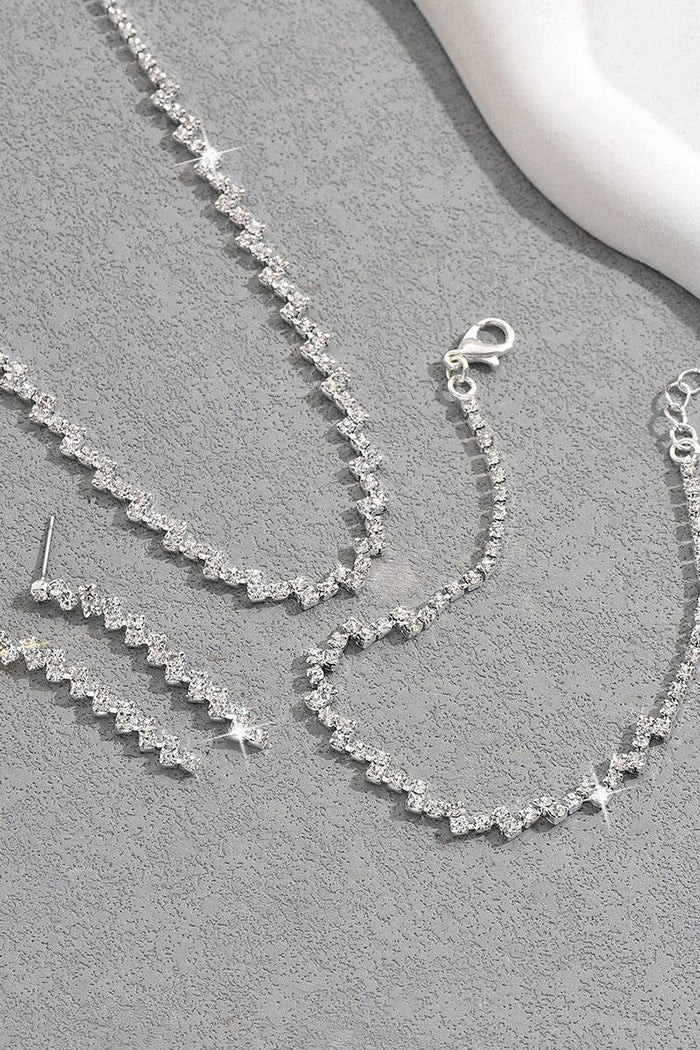 Wedding Earrings/Necklace Jewelry Sets (Set of 3) 844954087931 - COCOMELODY