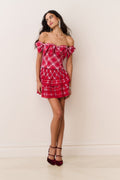 Winston Tartan Taffeta Bow Top