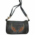 Ladies Clip Bag W/Wing Brown: Ladies Clip Bag W/Wing Brown