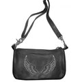 Ladies Clip Bag W/Wing Brown: Ladies Clip Bag W/Wing Brown