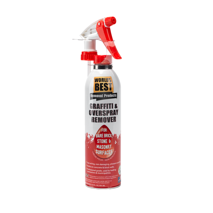 World's Best Bare Brick Stone and Masonry Graffiti Remover 20oz Spray Can