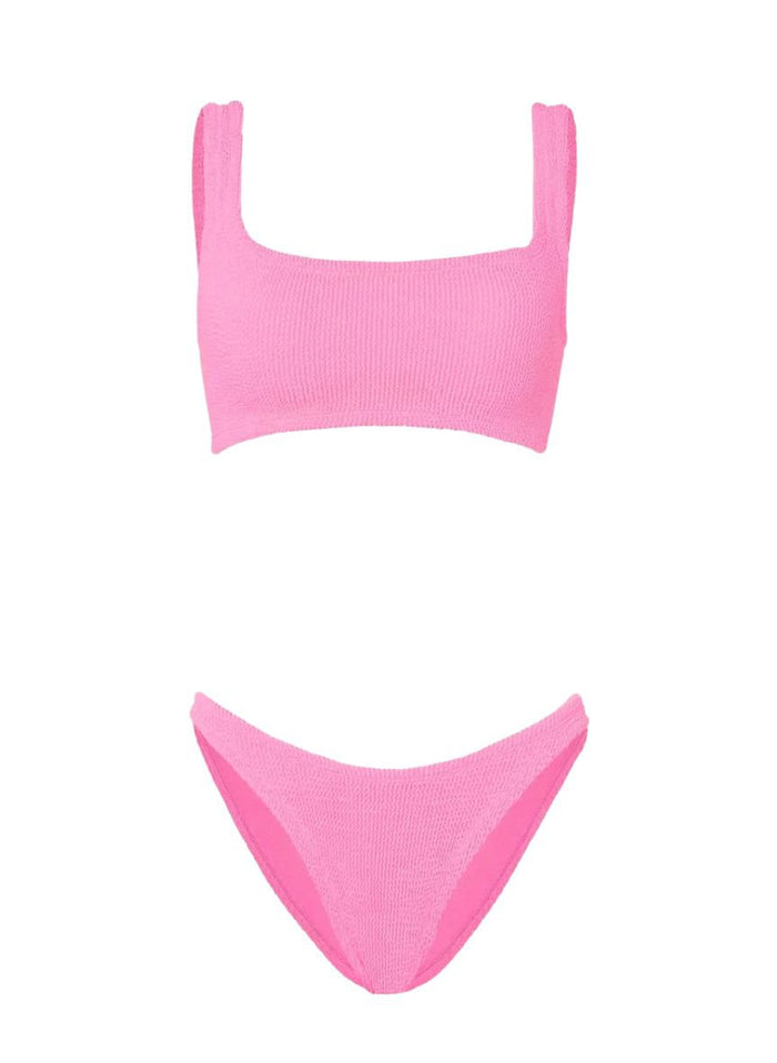Bikini Hunza G Xandra Athletic High Waist Bikini Bubblegum O/S / Bubblegum Apoella