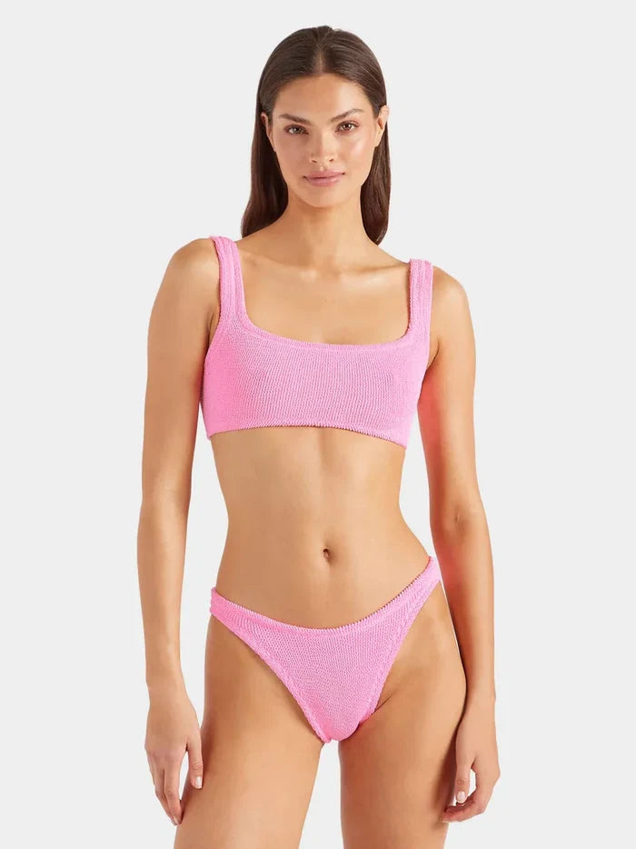 Bikini Hunza G Xandra Athletic High Waist Bikini Bubblegum O/S / Bubblegum Apoella