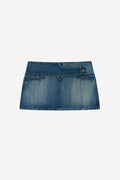 Yoke Denim Skirt