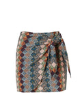 Skirts Stefania Frangista Zia Short Skirt Patchwork Apoella